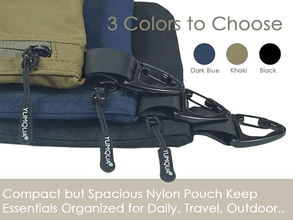 Compact Nylon Pouches Keep All Travel Essentials Well Oragnized