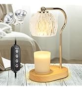 Soilsiu Candle Warmer Lamp with Timer, Dimmable for All Scented Candles, Warmer with 2 x 50W Bulb...