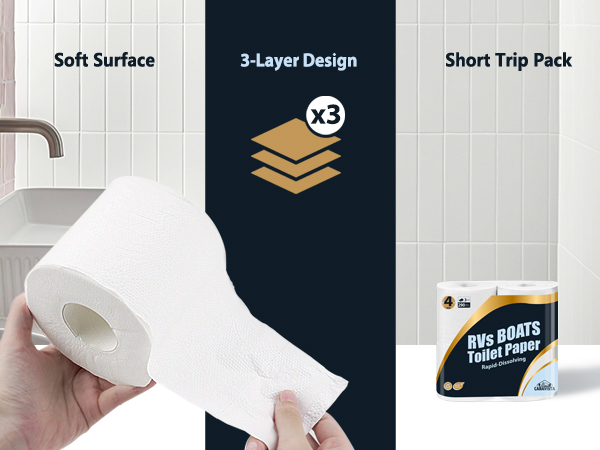 RV toilet paper 3 ply