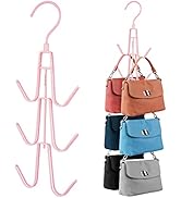 ZEDODIER Purse Hanger Organizer for Closet, 2 Pack Hanging Bag Holder, Keeping Purses Visible and...