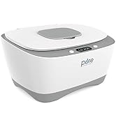 PureBaby Wipe Warmer with Digital Display - Easy-Feed Dispenser with 3 Heat Settings, LCD Displa...