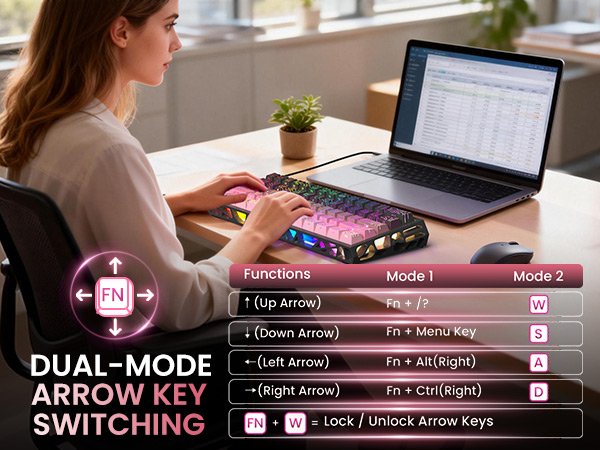 mechanical gaming keyboard wireless backlit keyboard hot swappable highground teclado gamer