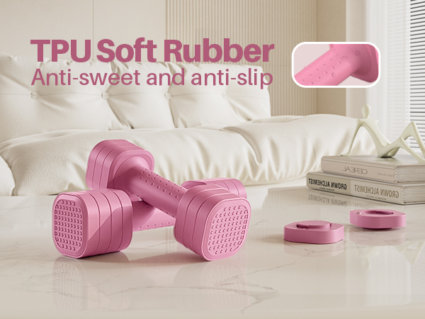 Adjustable Dumbbell Set of 2 Adjustable Weights Dumbbells Set Free Weights Dumbbells Set for Women