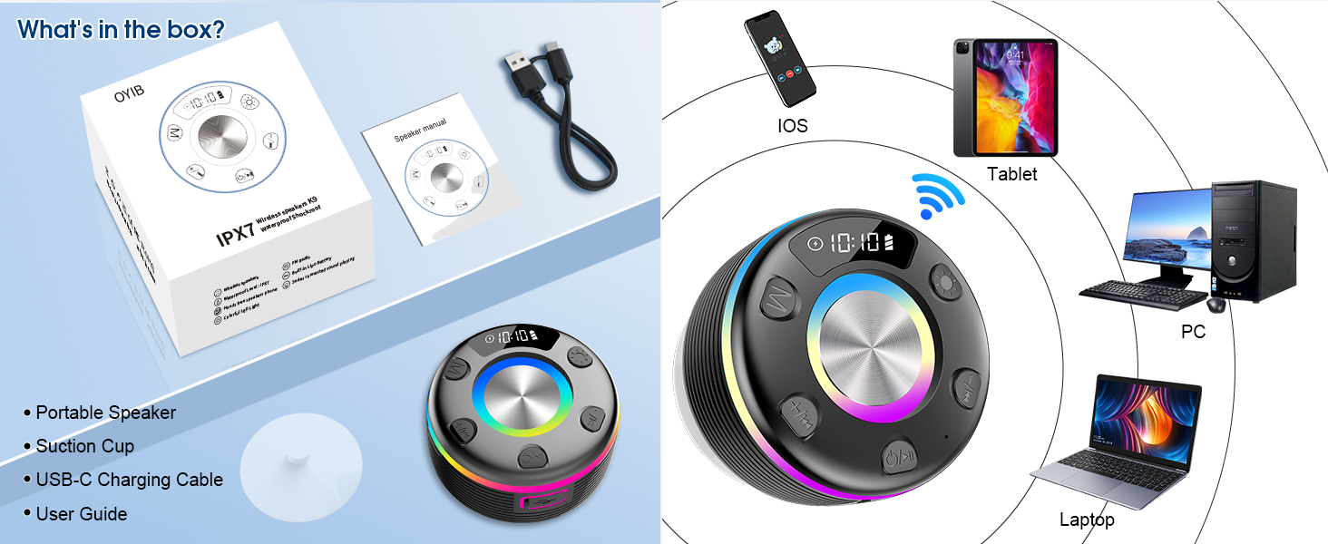 Bluetooth Shower Speaker