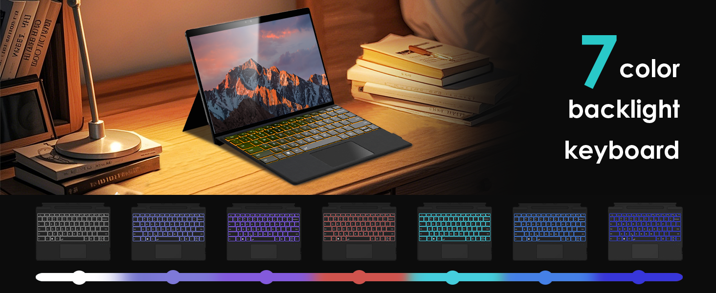 7 color backlight keyboard