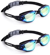 Vorshape Swim Goggles 2 Pack Anti Fog Swimming Goggles, No Leaking UV Protection Pool Goggles for...