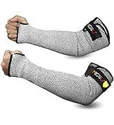 MIG4U Cut Resistant Sleeves Arm Guards Safety Protection with Thumb Holes for Men and Women Yard ...