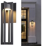 LEONLITE 19 Inch LED Modern Outdoor Wall Light Fixture 5CCT, Dimmable Exterior Lighting Fixtures ...