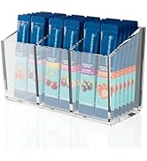 First-zgel Drink Packet Organizer, Magnetic Water Packet Organizer for Fridge, Premium Acrylic Dr...