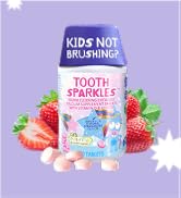 Jack N' Jill Tooth Sparkles - Tooth Cleaning Calcium Chews, Supports Teeth & Bone Development