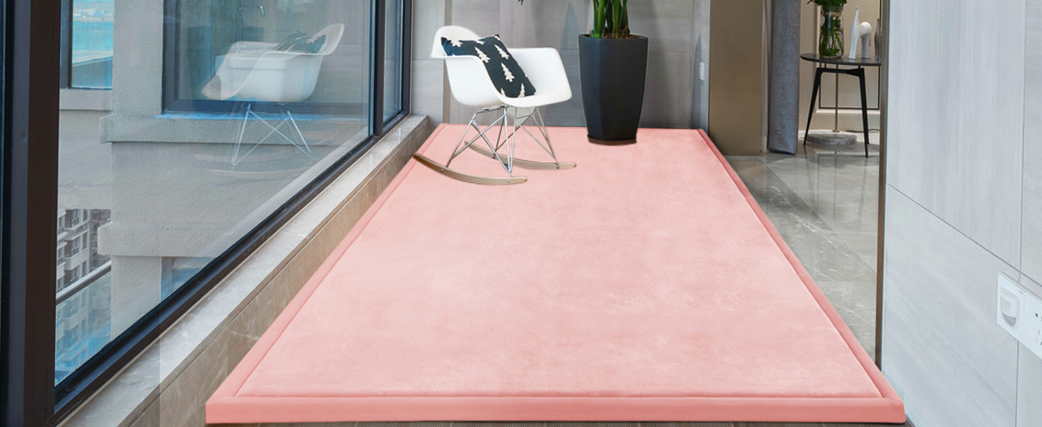 Memory foam area rug