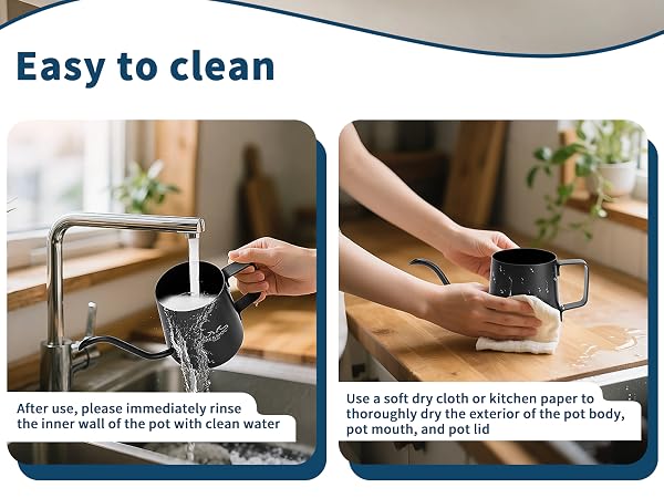 easy to clean. please dry the lid after used
