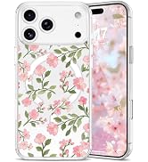 EYZUTAK Magnetic for iPhone 17 Pro Max Case Flower Case Compatible with MagSafe, Pretty Floral St...
