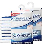Vacplus Moisture Absorber, 10 Pack Portable Dehumidifiers for Closet and Enclosed Space, 14 OZ De...