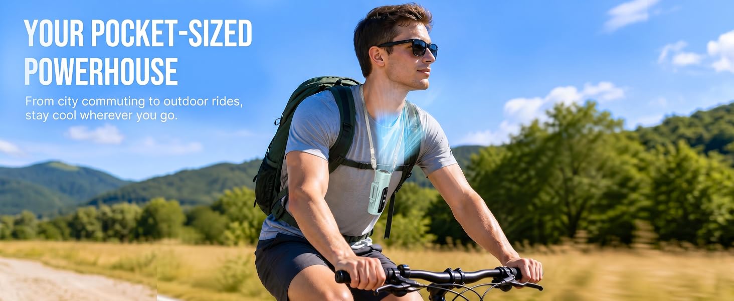 cooling fan for men for travel hiking