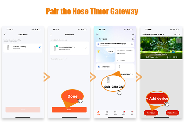 sprinkler timer wifi Pair the Hose Timer Gateway