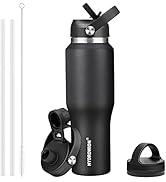HYDROWION 32oz Stainless Steel Water Bottle(Cold for 48 Hrs, Hot for 24 Hrs),Double Wall Vacuum I...