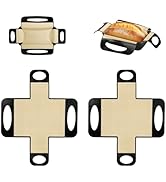 2 Pcs Reusable Silicone Bread Sling, Food-Grade Silicone Bread Loaf Pan Liners & Lifters with 4 H...