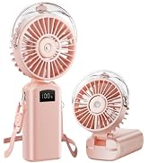 Gaiatop Portable Misting Fan, Rechargeable Handheld Fan with Water Spray | Water Mist Spray, Fold...
