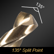 135 degree Split Point