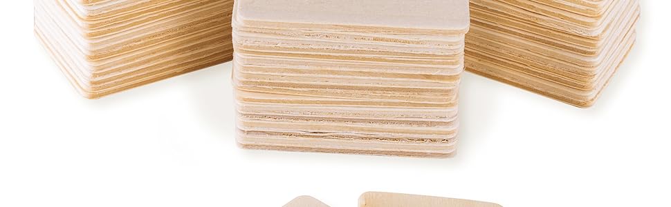 square Wood Cutout Arts & Crafts Projects, Board Game Pieces, Ornaments, baby shower decorations