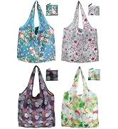 Noilk Reusable Grocery Bags, 4 | 6 | 12 Pack 50LBS Foldable Fashion washable Shopping Bags, large...