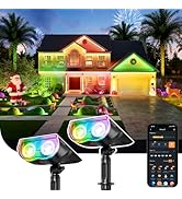 Linkind Smart Solar Spot Lights Outdoor SL5C, Solar Lights Outdoor Spotlight Color Changing APP/V...