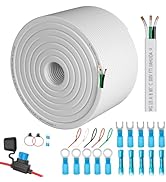 SAKAKI 18 Gauge Wire 3 Core Conductor Triplex Twin and Earth Marine Grade Electrical Wire 18AWG C...