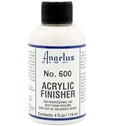 Angelus No. 600 Acrylic Leather Finisher – Flexible Clear Coat for Leather Shoes, Bags, Jackets &...