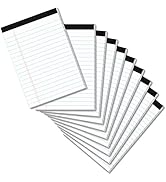 10 Pads Legal Pads 4x6 Inch Lined Ruled Perforated Writing Pad Small Notepads for Grocery List Sh...