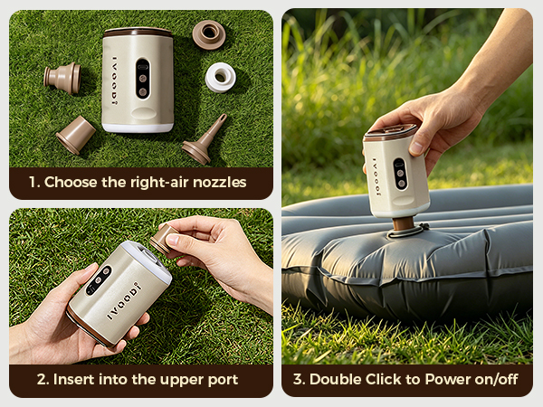 rechargeable air mattress pump