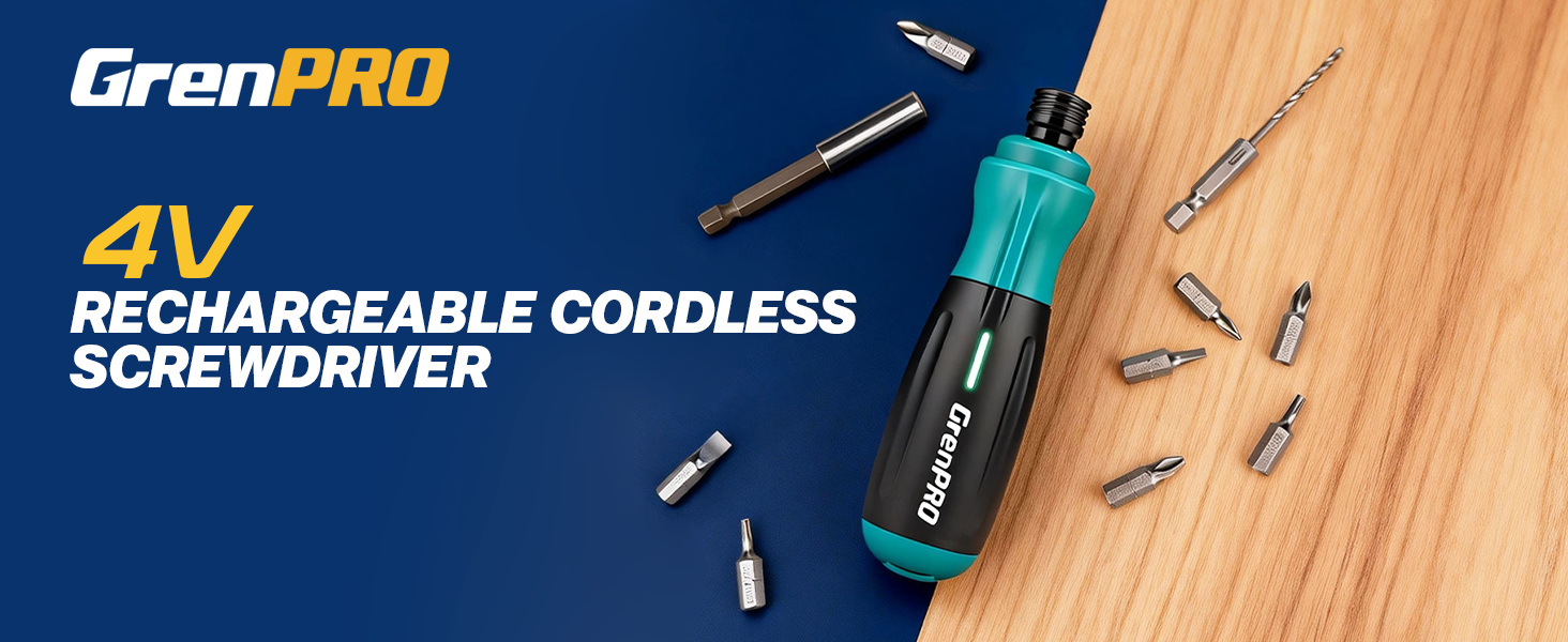 4V cordless screwdriver