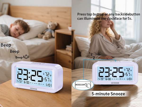 alarm clock battery powered