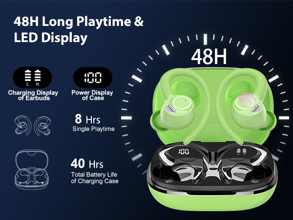 bluetooth headphones in ear headphones wireless headphone noise canceling earbuds waterproof earbuds