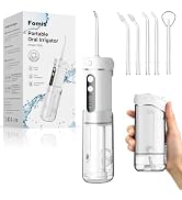 Portable Water Flosser for Teeth – FOMIS Mini Travel Water Flosser | 5 Custom Modes|5 Nozzles|180...
