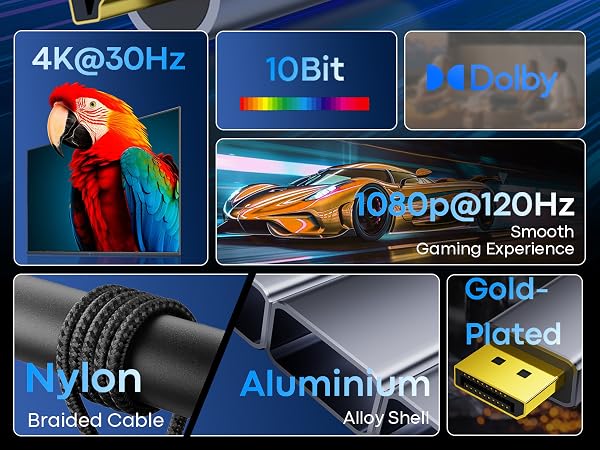 HDMI TO DISPLAYPORT CABLE