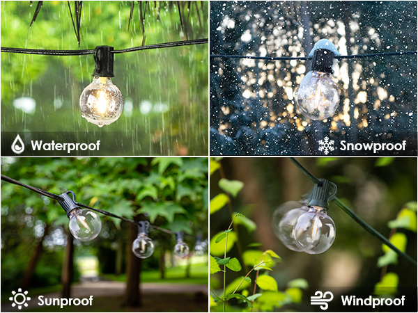 Waterproof string lights