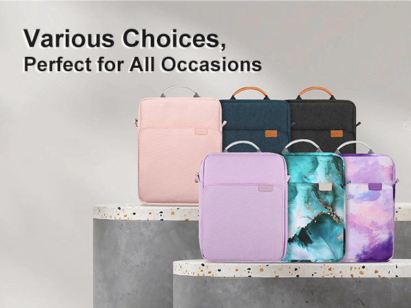 9-11 Inch Tablet Sleeve Bag with Shoulder Strap for iPad 10th Gen. 10.9", iPad 9th/8th/7th Gen