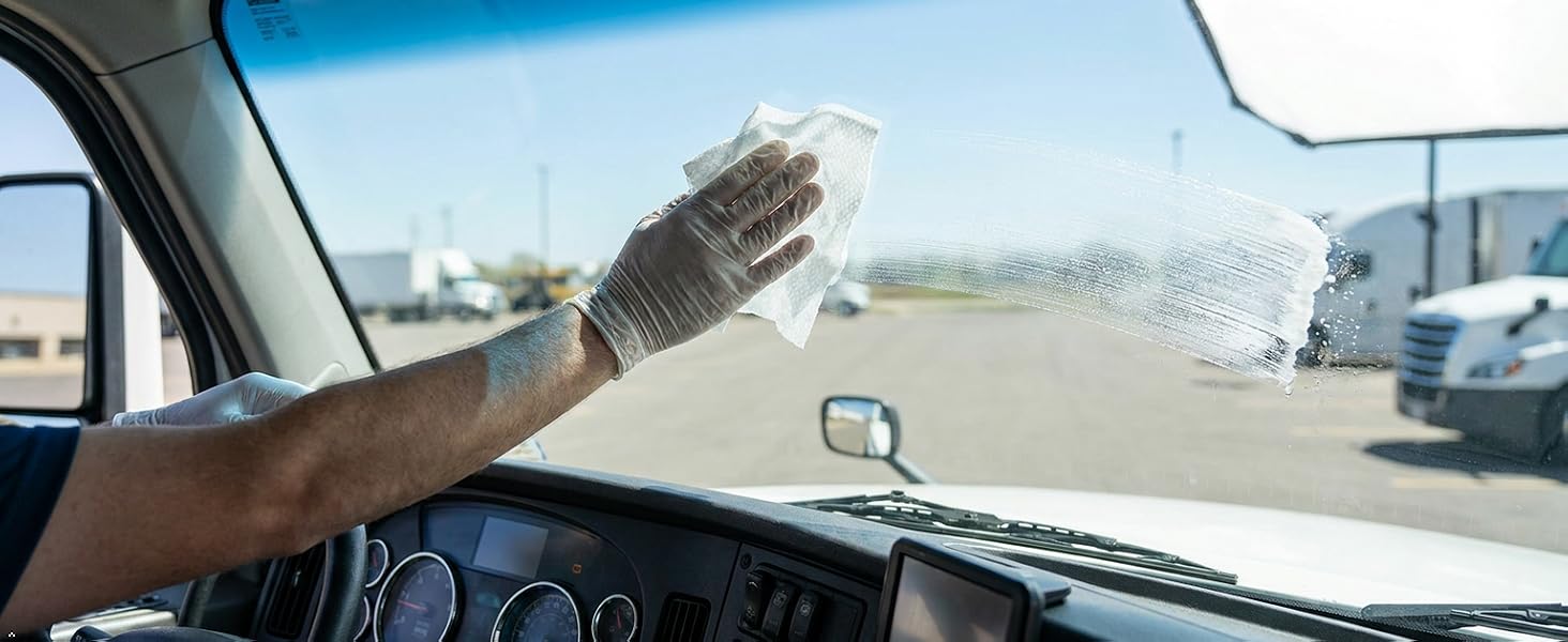 Clean the windshield