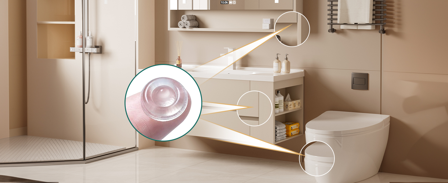 bathroom cabinet bumpers shower door stopper