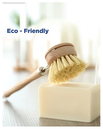 sustainable cleaning plant based household kitchen dish brushes bamboo renewable