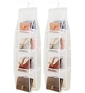 AARAINBOW 2 Packs Hanging Handbag Purse Organizer, Handbag Organizer with 8 Pockets, Purse Organi...