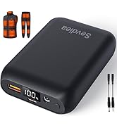 Sevdiea 16000mAh 7.4V 5V Heated Vest Battery Pack, Battery Pack for Heated Vest Compatible with O...