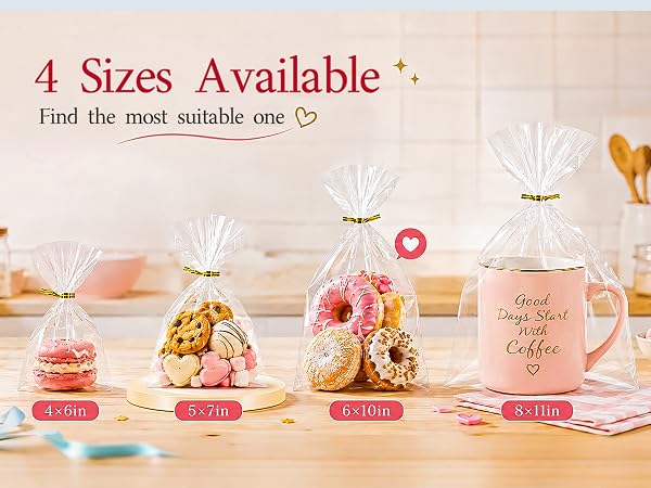 clear cookie bags