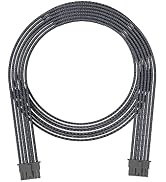 Formulamod 12VHPWR PCI-E5.0 16Pin(12+4P) Sleeve Modular Cable, 16AWG Male to Male Power Cable for...