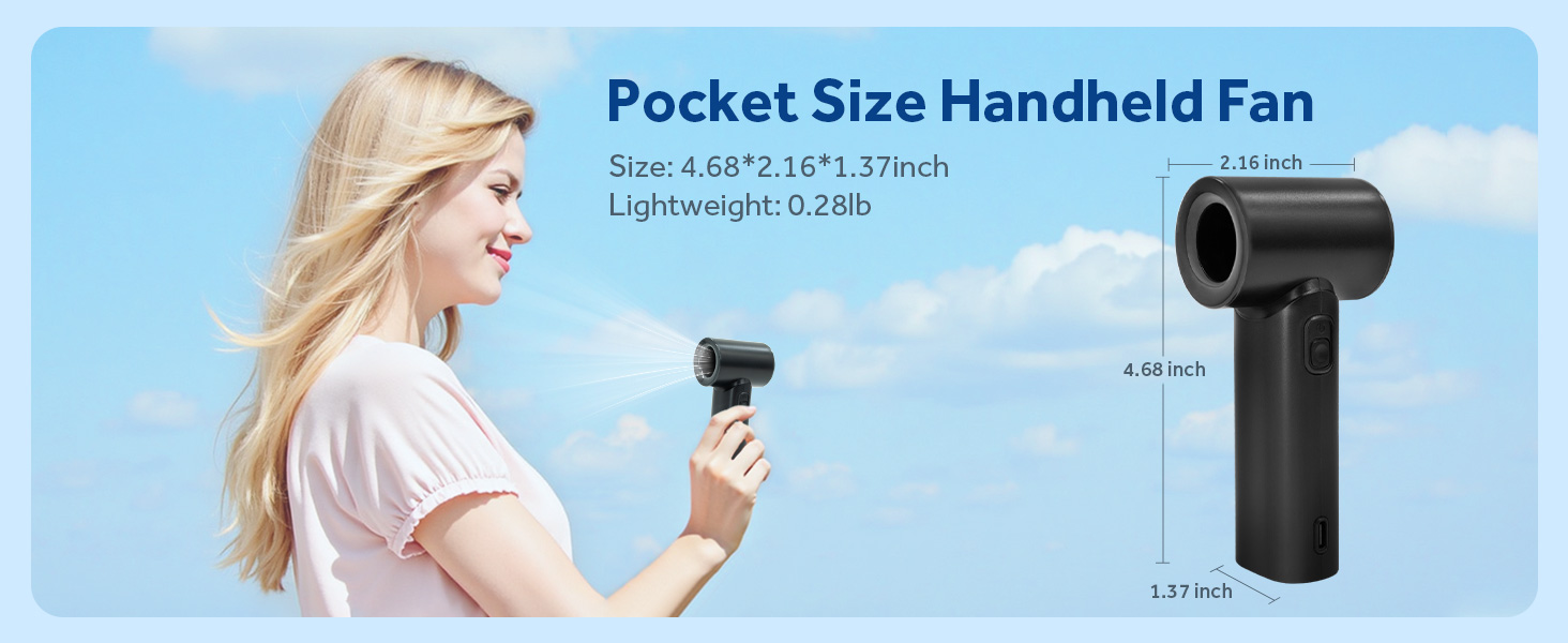 portable turbo handheld fan