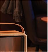 Shinic Portable Electric Fireplace Heaters with Crackling Sound & Realistic Flame,1500W/750W Spac...