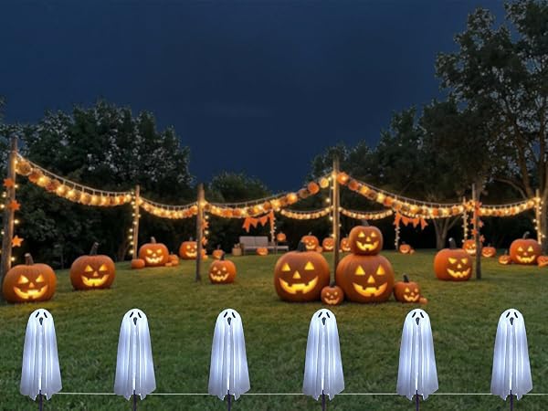 solar halloween ghost light