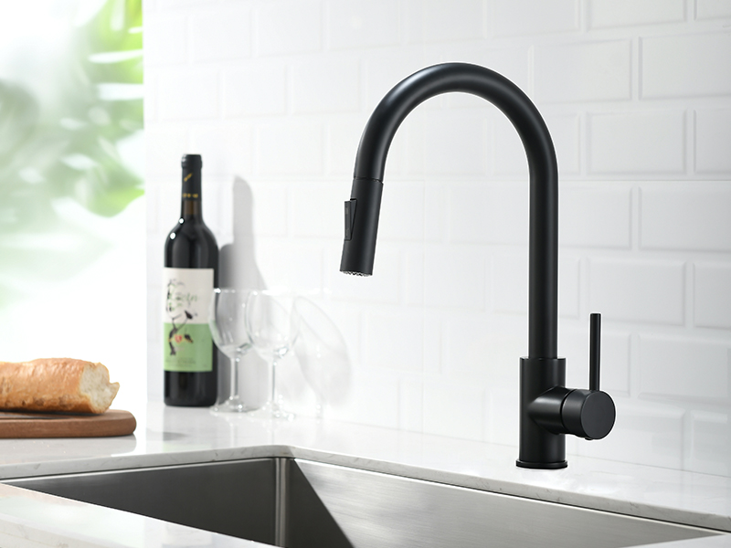 havin matte black kitchen faucet for 3 holes