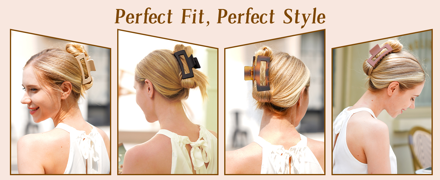 hair clips neutral color